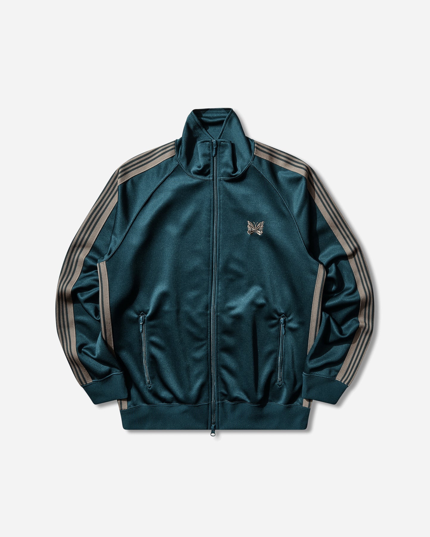 Needles Track Jacket Poly Smooth B/Green Coats and Jackets Jackets SX404 101487818