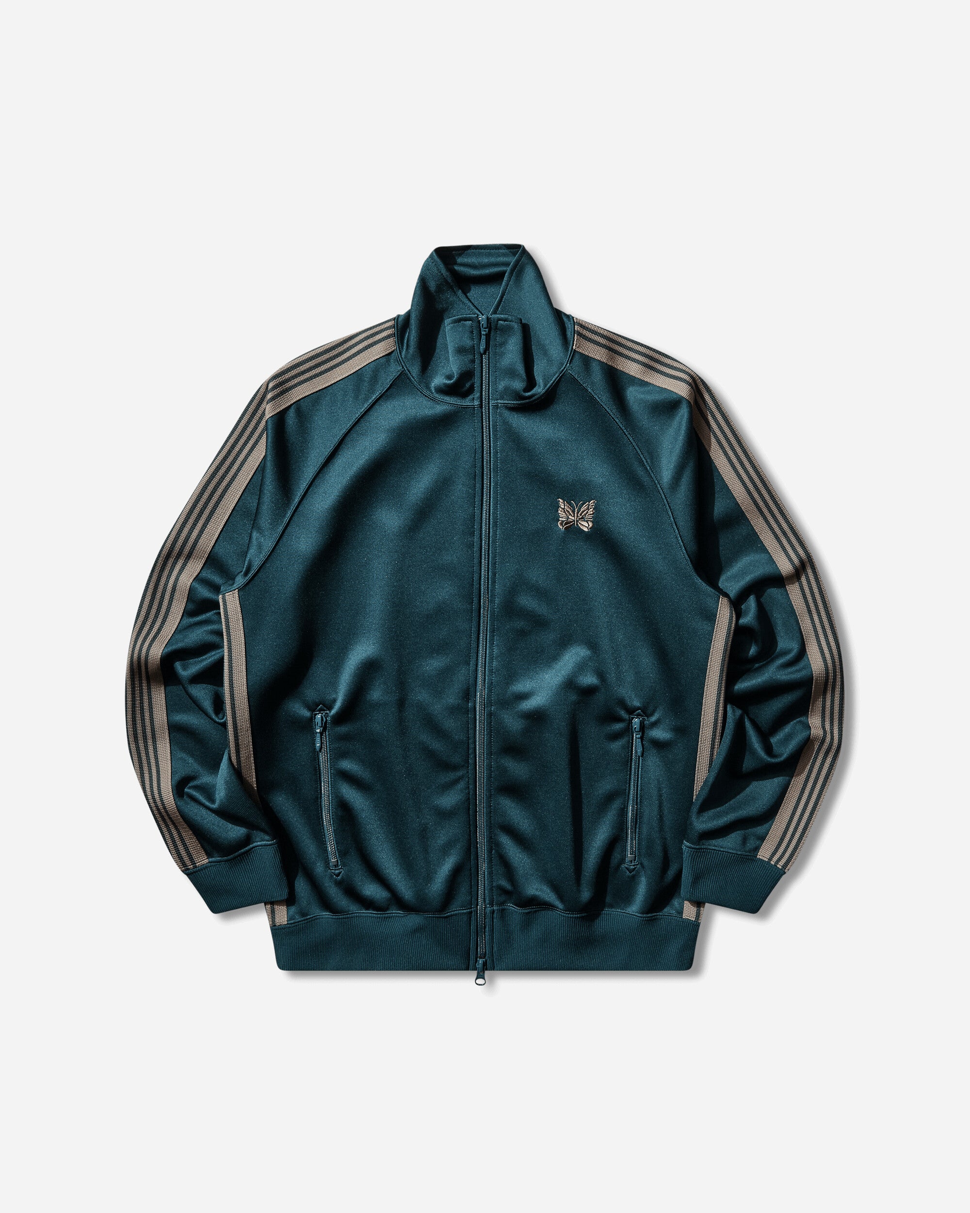 Needles Track Jacket Poly Smooth B/Green Coats and Jackets Jackets SX404 101487818