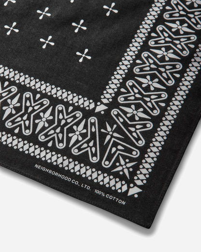 Neighborhood Cross Pattern Bandana Black Gloves and Scarves Bandanas 261BXNH-AC01 BLACK