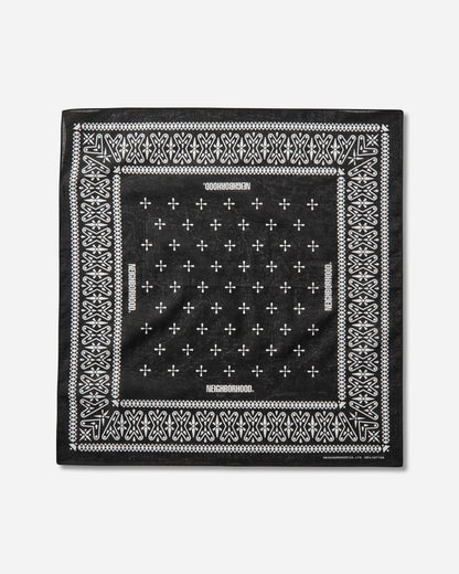 Neighborhood Cross Pattern Bandana Black Gloves and Scarves Bandanas 261BXNH-AC01 BLACK