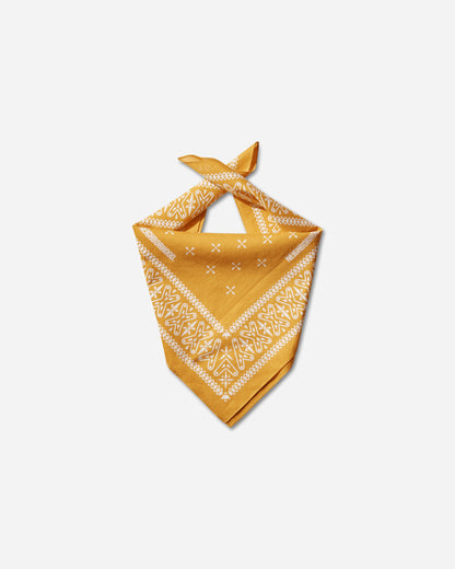 Neighborhood Cross Pattern Bandana Yellow Gloves and Scarves Bandanas 261BXNH-AC01 YELLOW