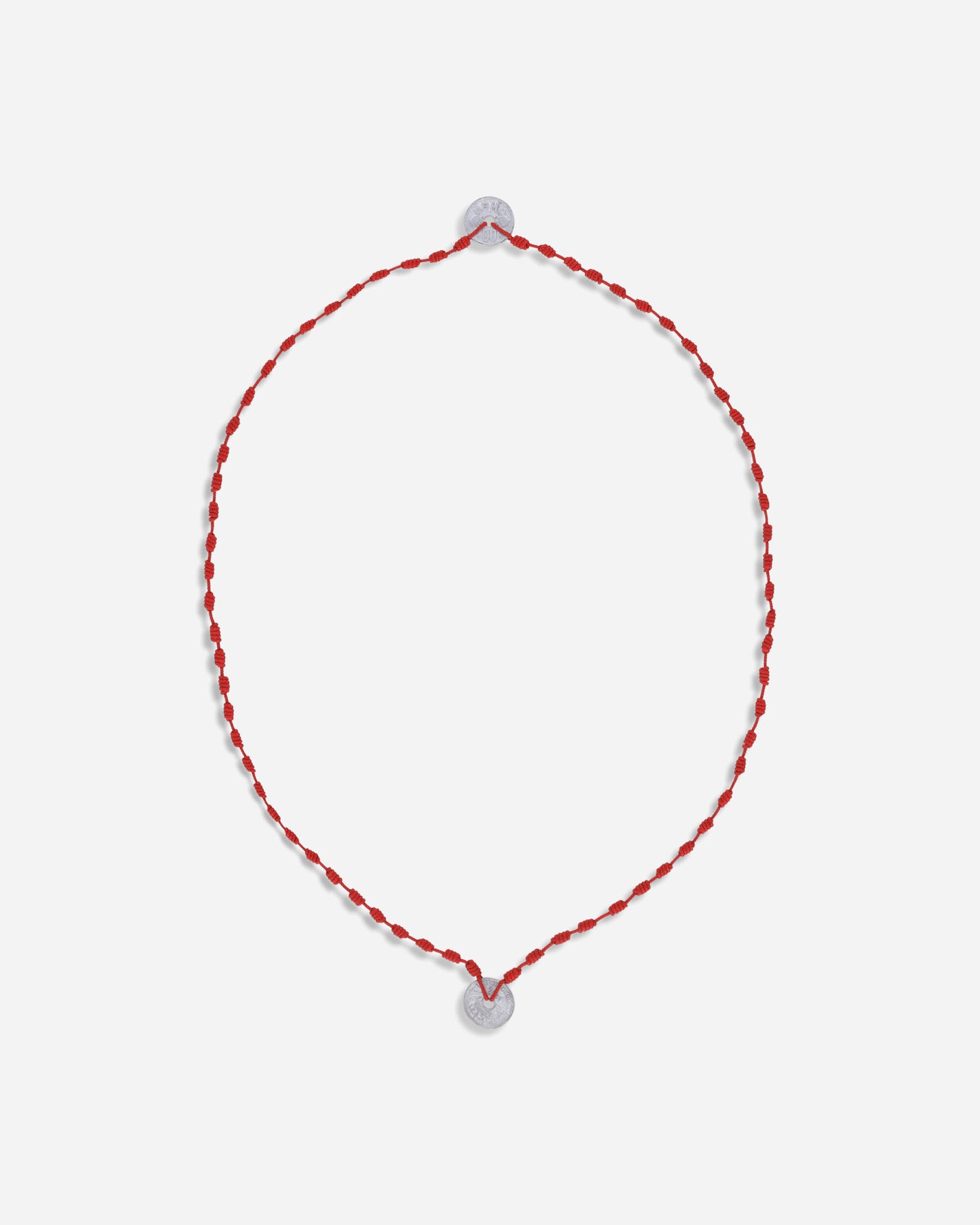 Neighborhood Cord Coin Necklace Red Jewellery Necklaces 251MYNH-AC03 RE