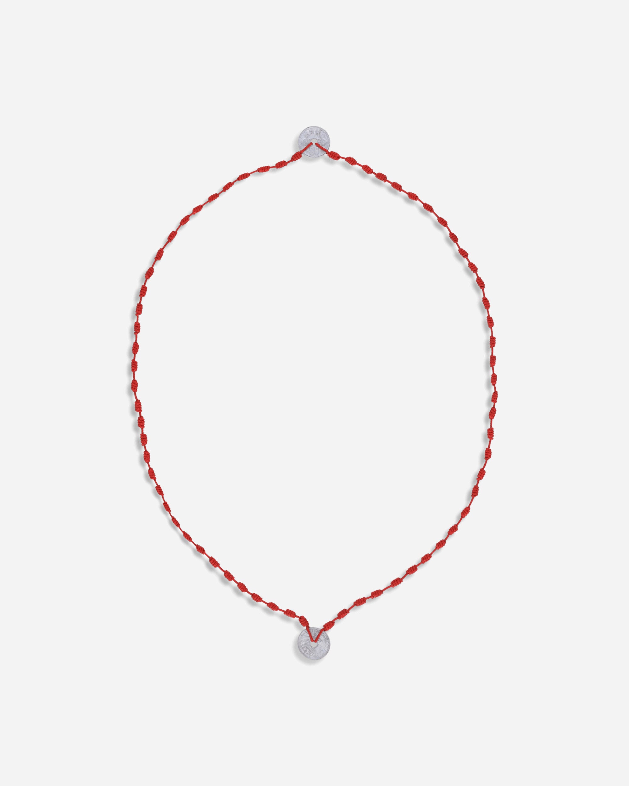 Neighborhood Cord Coin Necklace Red Jewellery Necklaces 251MYNH-AC03 RE