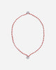 Neighborhood Cord Coin Necklace Red Jewellery Necklaces 251MYNH-AC03 RE