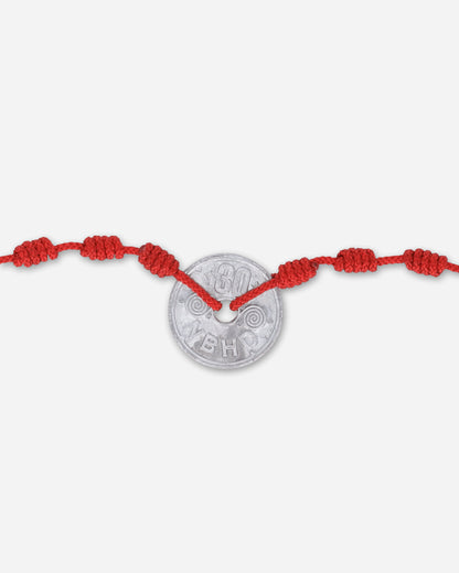 Neighborhood Cord Coin Necklace Red Jewellery Necklaces 251MYNH-AC03 RE