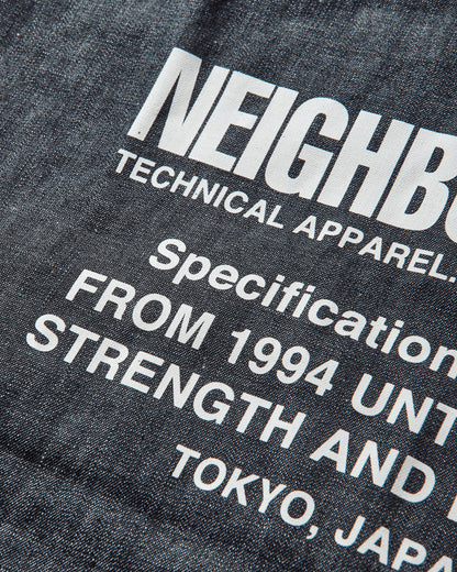 Neighborhood Dnim Monk Bag Indigo Bags and Backpacks Tote Bags 252TQNH-CG01 INDIGO