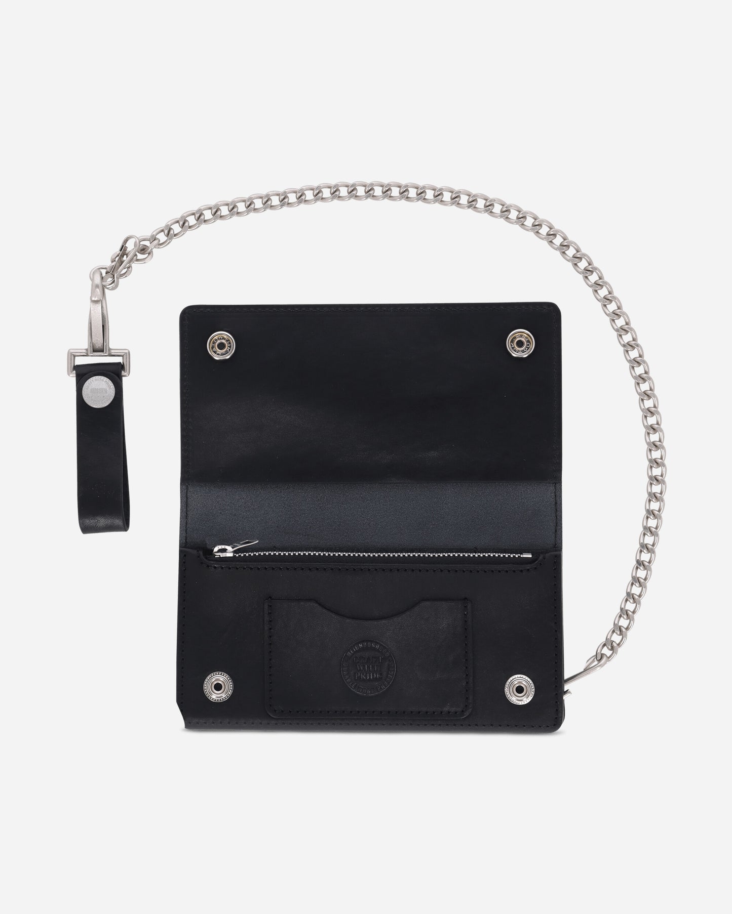 Neighborhood Leather Trucker Wallet Black Wallets and Cardholders Wallets 261PKNH-AC03 BLACK