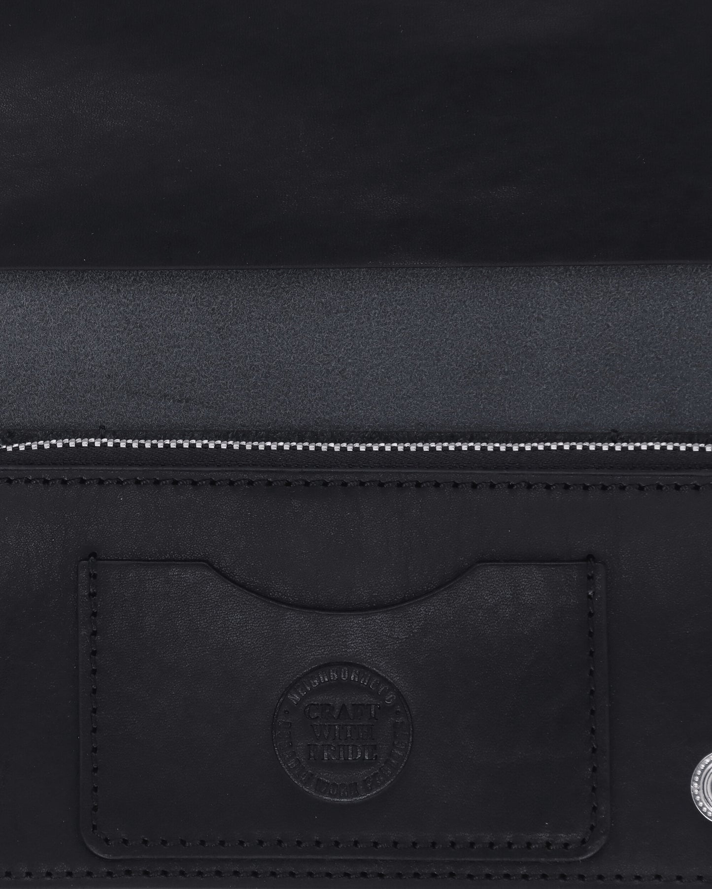 Neighborhood Leather Trucker Wallet Black Wallets and Cardholders Wallets 261PKNH-AC03 BLACK