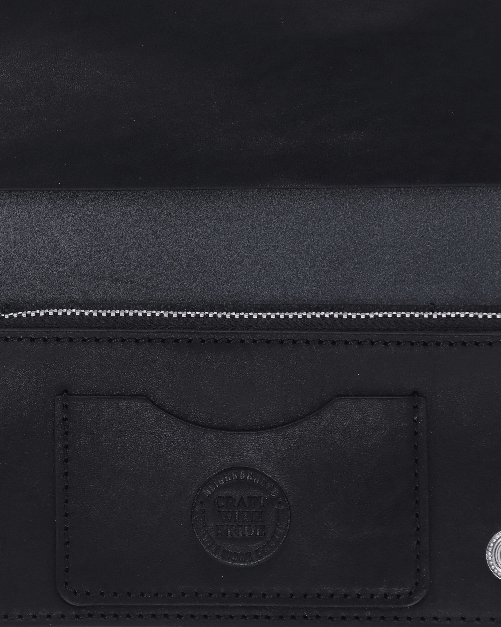 Neighborhood Leather Trucker Wallet Black Wallets and Cardholders Wallets 261PKNH-AC03 BLACK