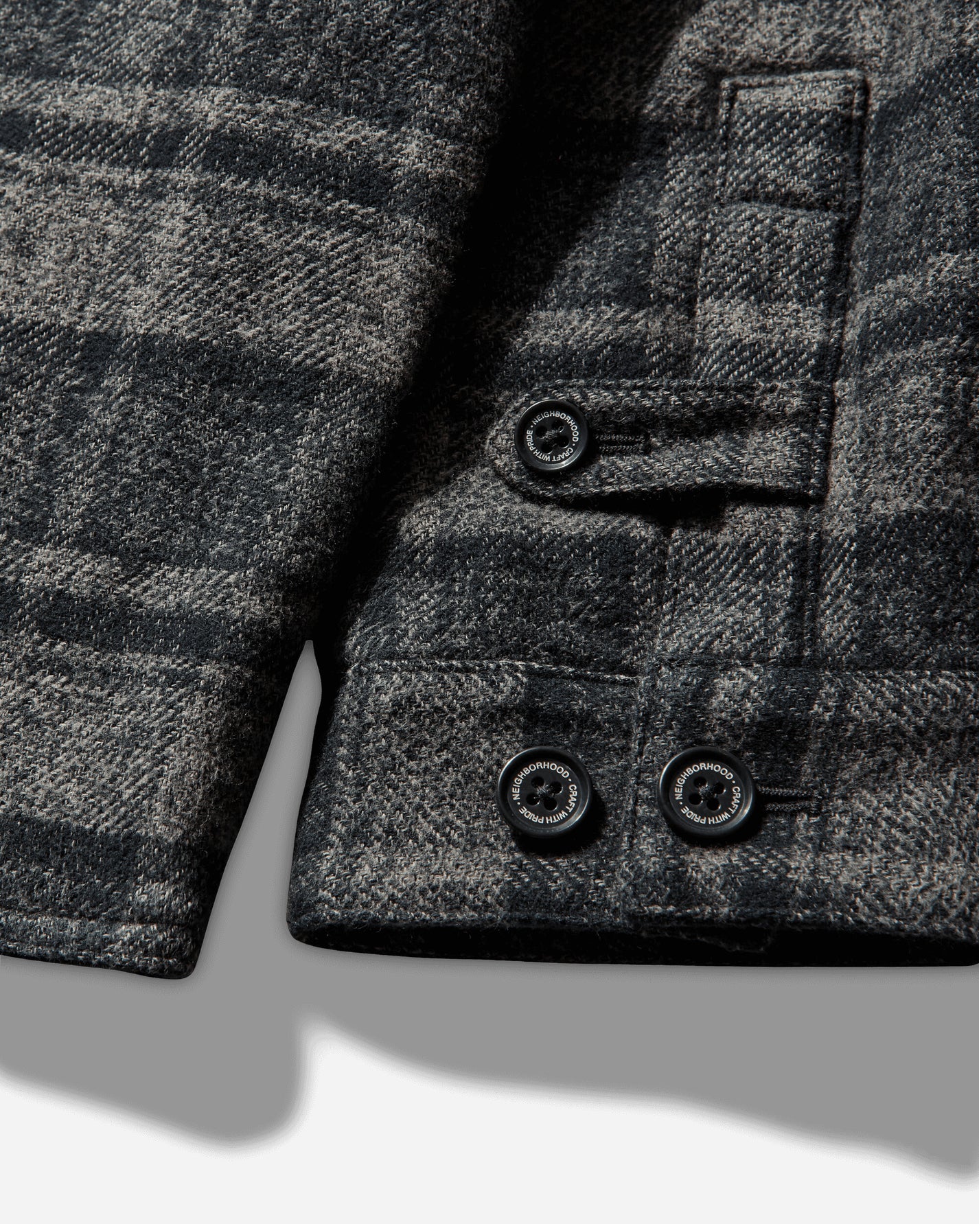 Neighborhood Check Zip Jacket Black Coats and Jackets Bomber Jackets 252TGNH-JKM03 BLACK