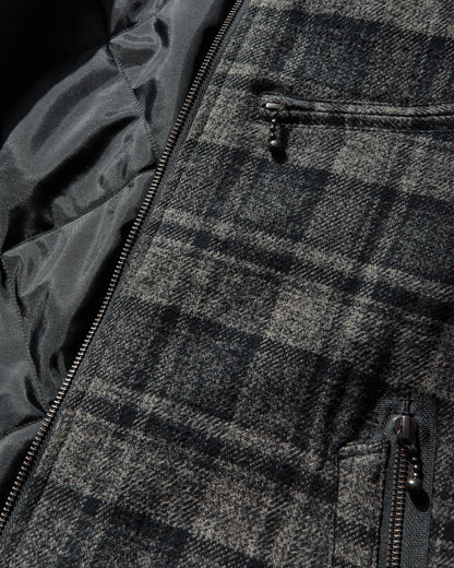 Neighborhood Check Zip Jacket Black Coats and Jackets Bomber Jackets 252TGNH-JKM03 BLACK