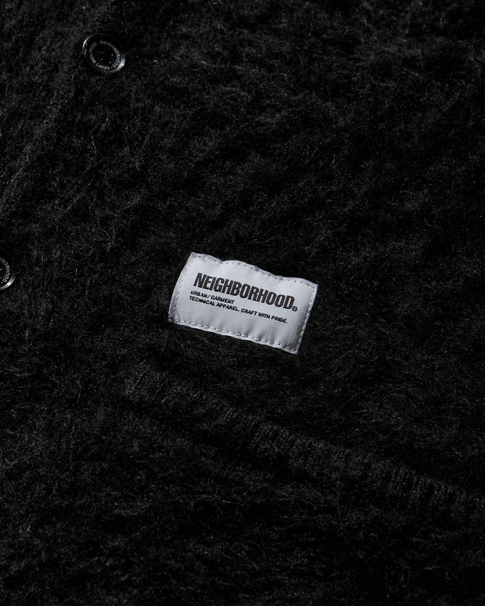 Neighborhood Mohair Cardigan Black Knitwears Cardigans 25213NH-KNM01 BLACK