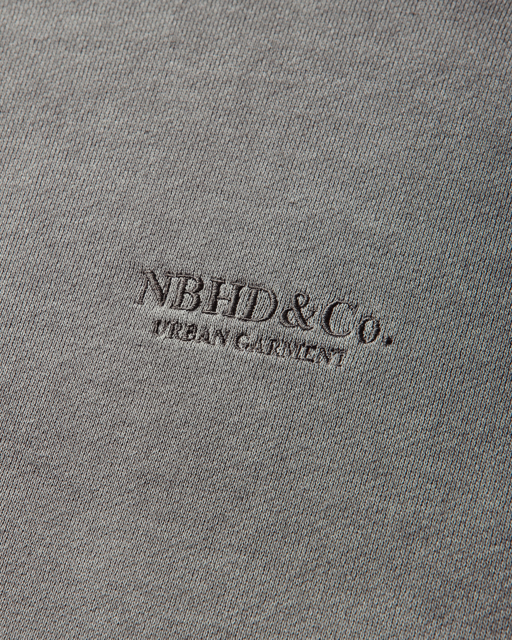 Neighborhood Pigment Dyed Sweat Shirt Ls Gray Sweatshirts Crewneck 261FPNH-CSM01 GRAY