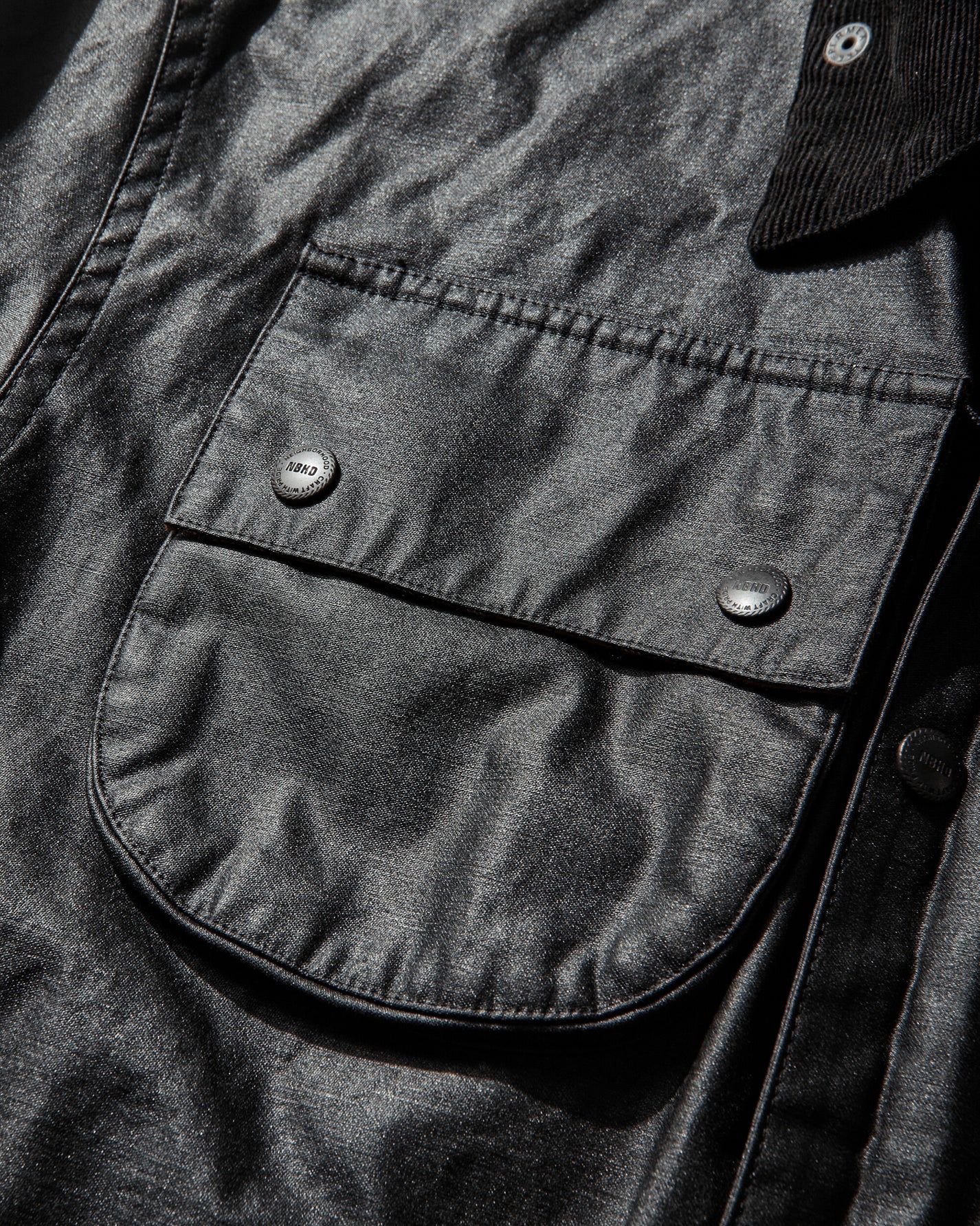 Neighborhood Coated Field Jacket Black Coats and Jackets Jackets 261ZANH-JKM02 BLACK