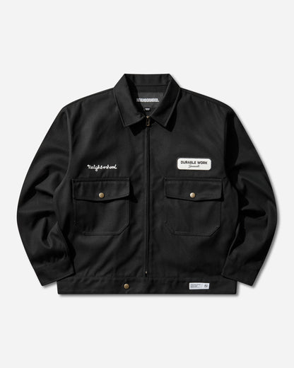 Neighborhood Zip Work Jacket Black Coats and Jackets Jackets 261TSNH-JKM03 BLACK