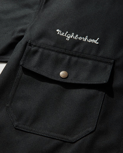 Neighborhood Zip Work Jacket Black Coats and Jackets Jackets 261TSNH-JKM03 BLACK