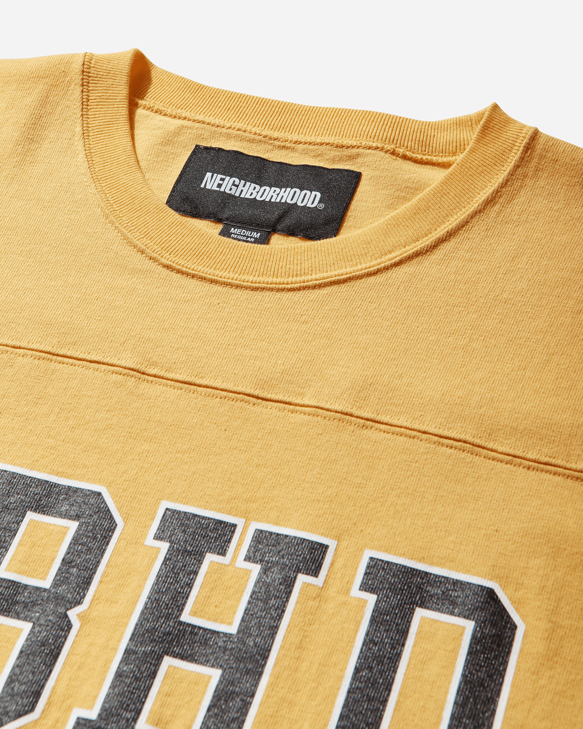 Neighborhood Football Shirt Ls Yellow T-Shirts Longsleeve 261FPNH-CSM11 YELLOW