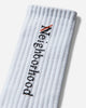 Neighborhood Logo Socks White Underwear Socks 261WINH-UWM01 WHITE