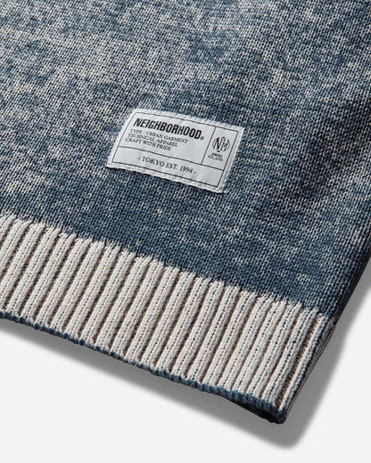 Neighborhood Pigment Bleed Crewneck Sweater Navy Knitwears Sweaters 26113NH-KNM02 NAVY