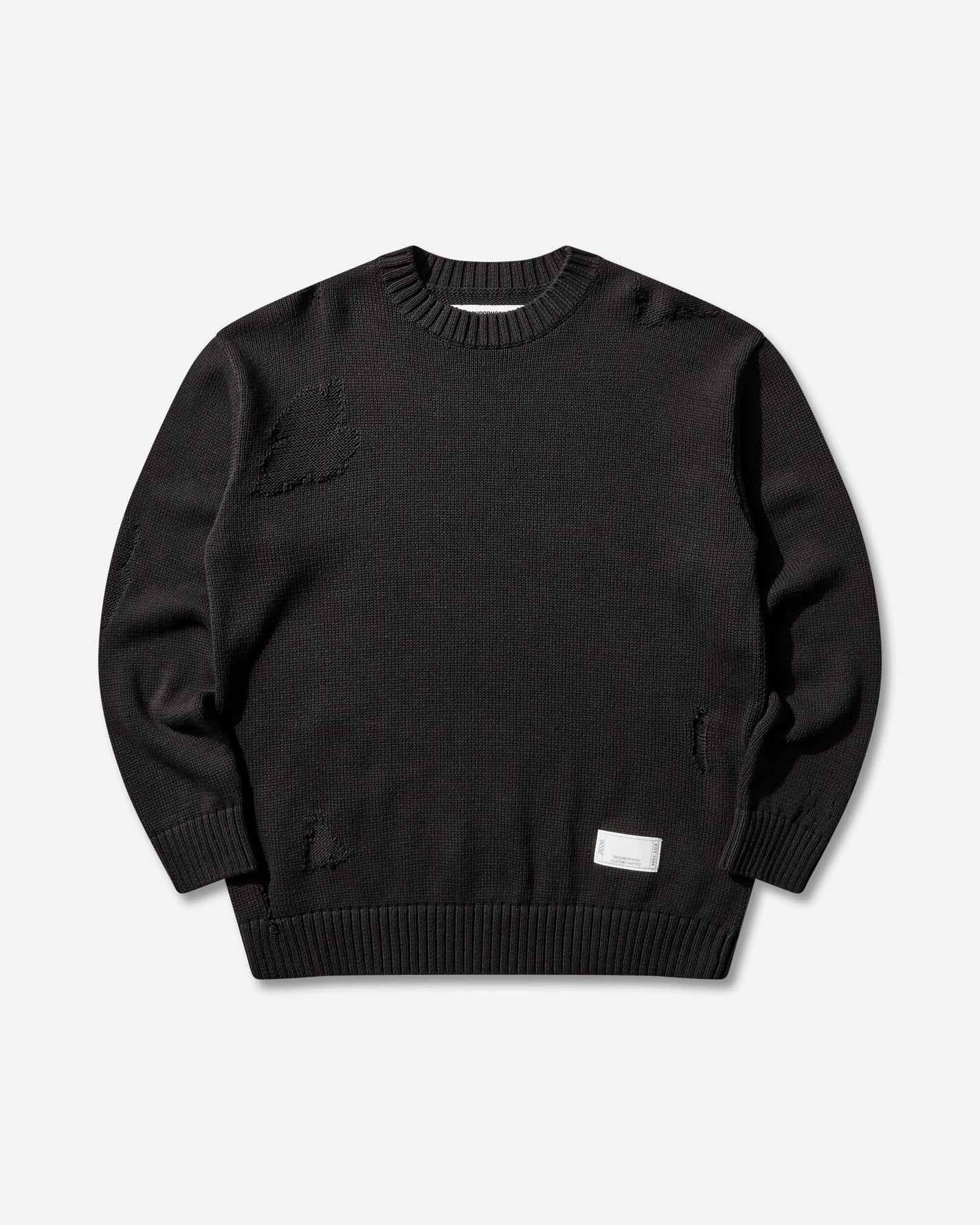 Neighborhood Savage Crewneck Sweater Black Knitwears Sweaters 261FUNH-KNM01 BLACK