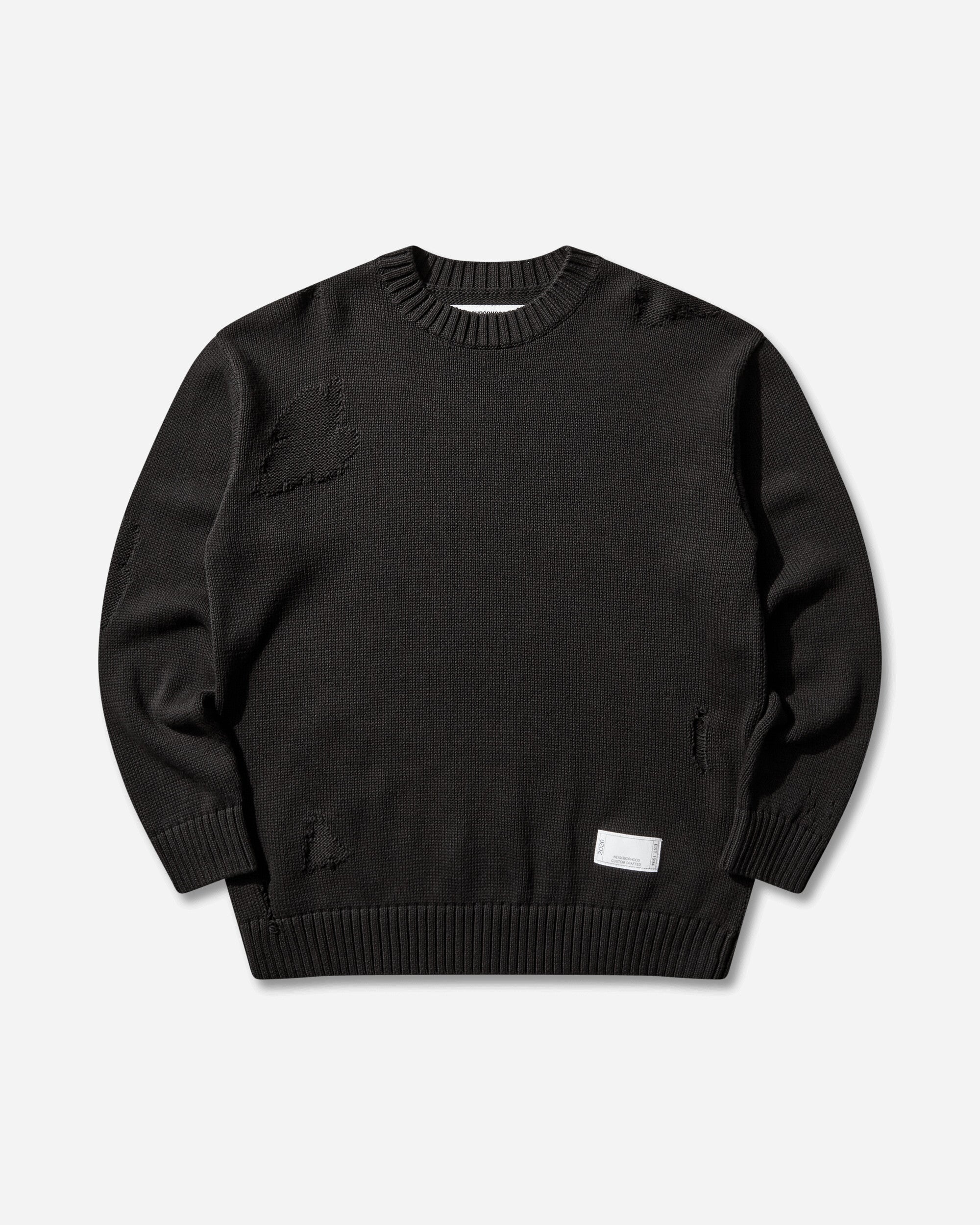 Neighborhood Savage Crewneck Sweater Black Knitwears Sweaters 261FUNH-KNM01 BLACK