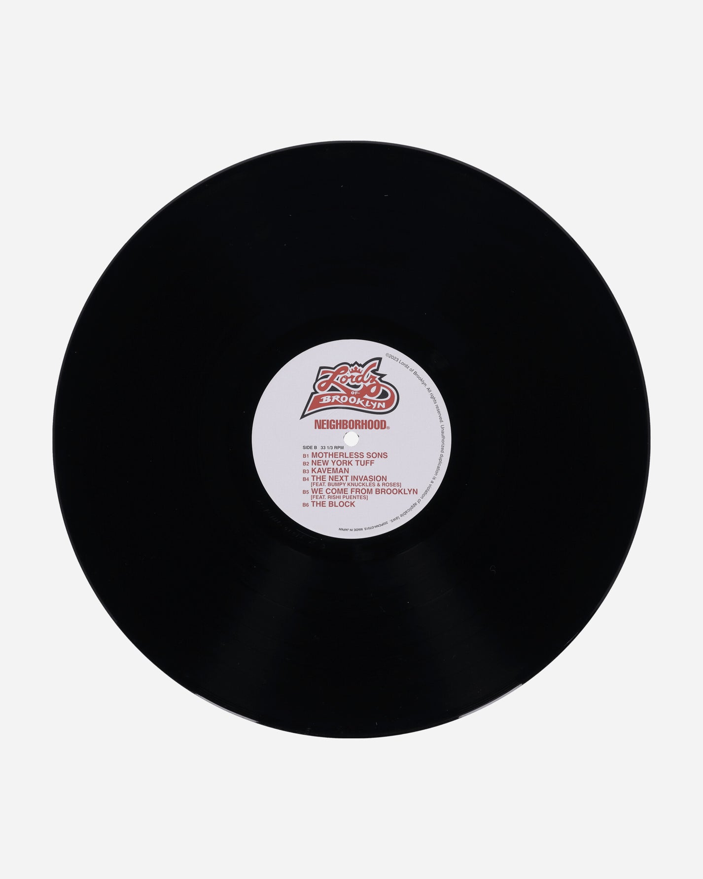 Neighborhood Nh × Lordz Of Brooklyn . Box Set White Music Vinyls 232PCNH-OT01S WH