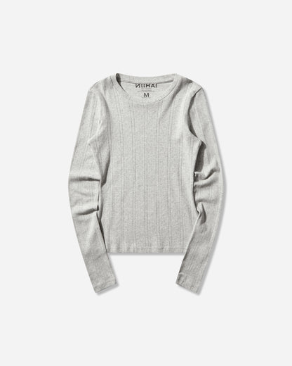 Nii Hai Wmns Daisy Long Sleeve In Grey Marl Gray Knitwears Cardigans 2025014TPSDSYCTN GRY