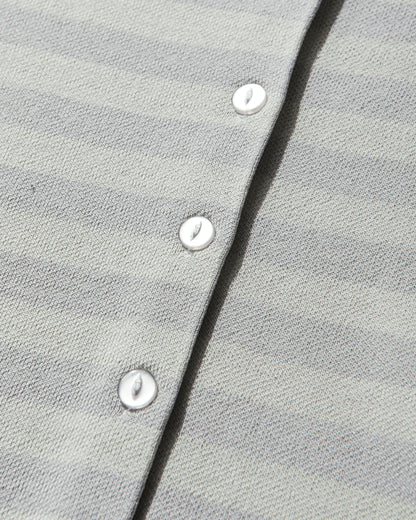 Nii Hai Wmns Mary Kate Cardigan In Mint & Grey Stripes Blue Knitwears Cardigans 2024004OTWDTCHPES BLU