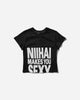 Nii Hai Wmns Sexy Baby Tee Black T-Shirts Cropped 000-TPS-MYS BLK