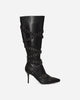 Nii Hai Wmns Nii Hai Strappy Boots In Black Black Boots Knee PRE22SHOENHSB BLK
