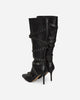 Nii Hai Wmns Nii Hai Strappy Boots In Black Black Boots Knee PRE22SHOENHSB BLK