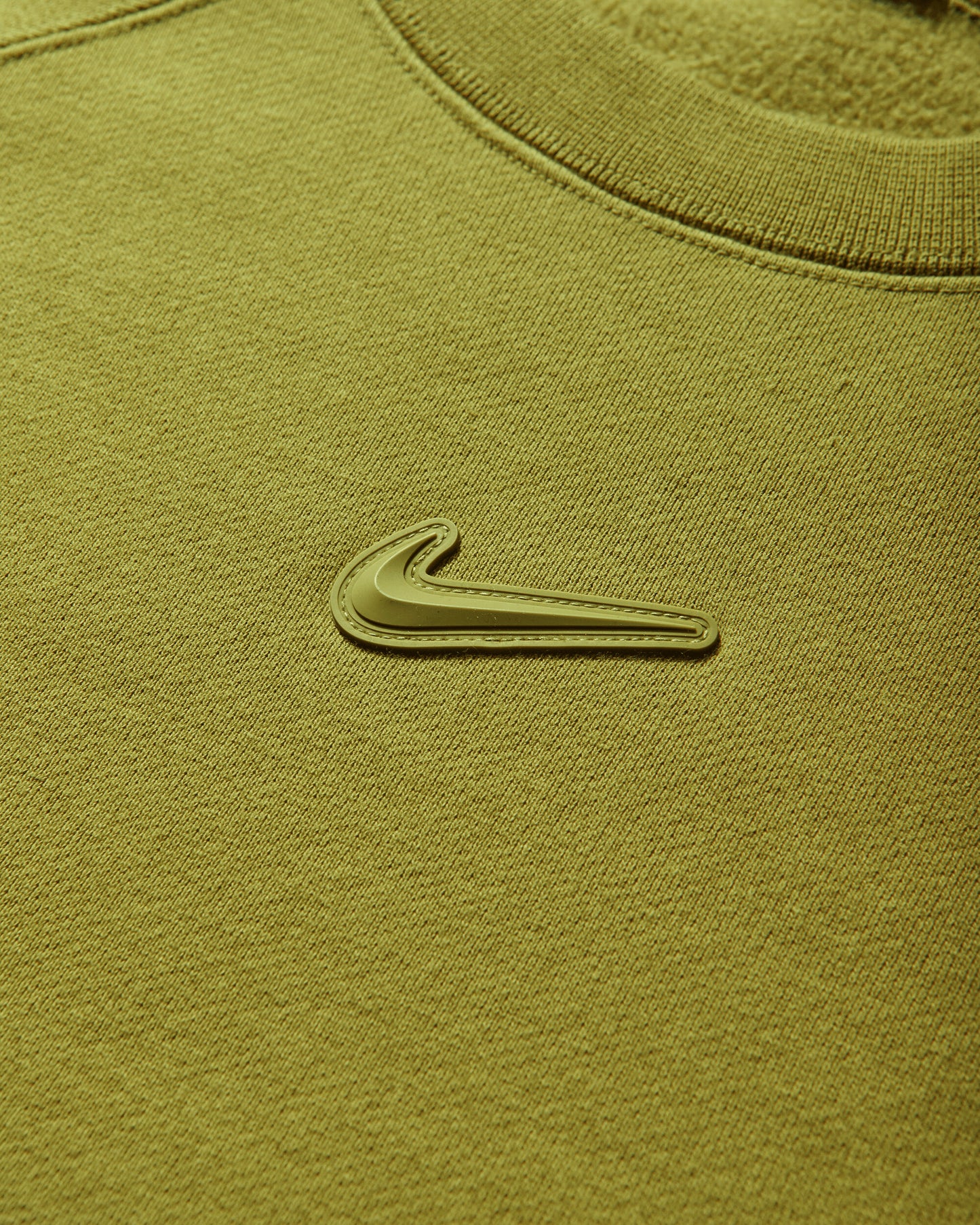 Nike M Nrg Nocta Cs Crew Flc Wsh Moss/Medium Olive/Moss T-Shirts Longsleeve HJ6338-390