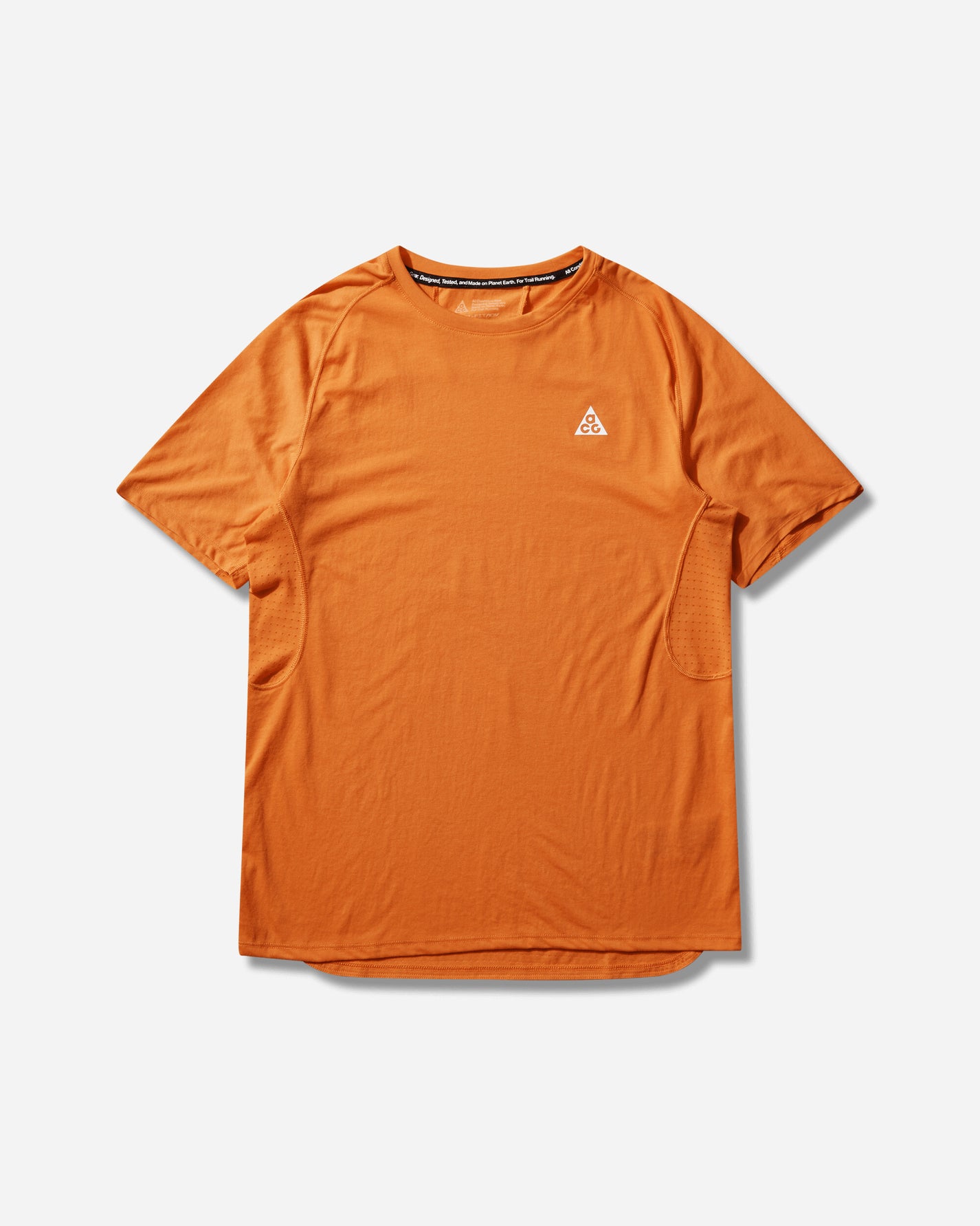 Nike Nike Acg "solar Chase" Men's Dri-Fit Adv Top Safety Orange/Safety Orange/Su T-Shirts Shortsleeve IO9677-819