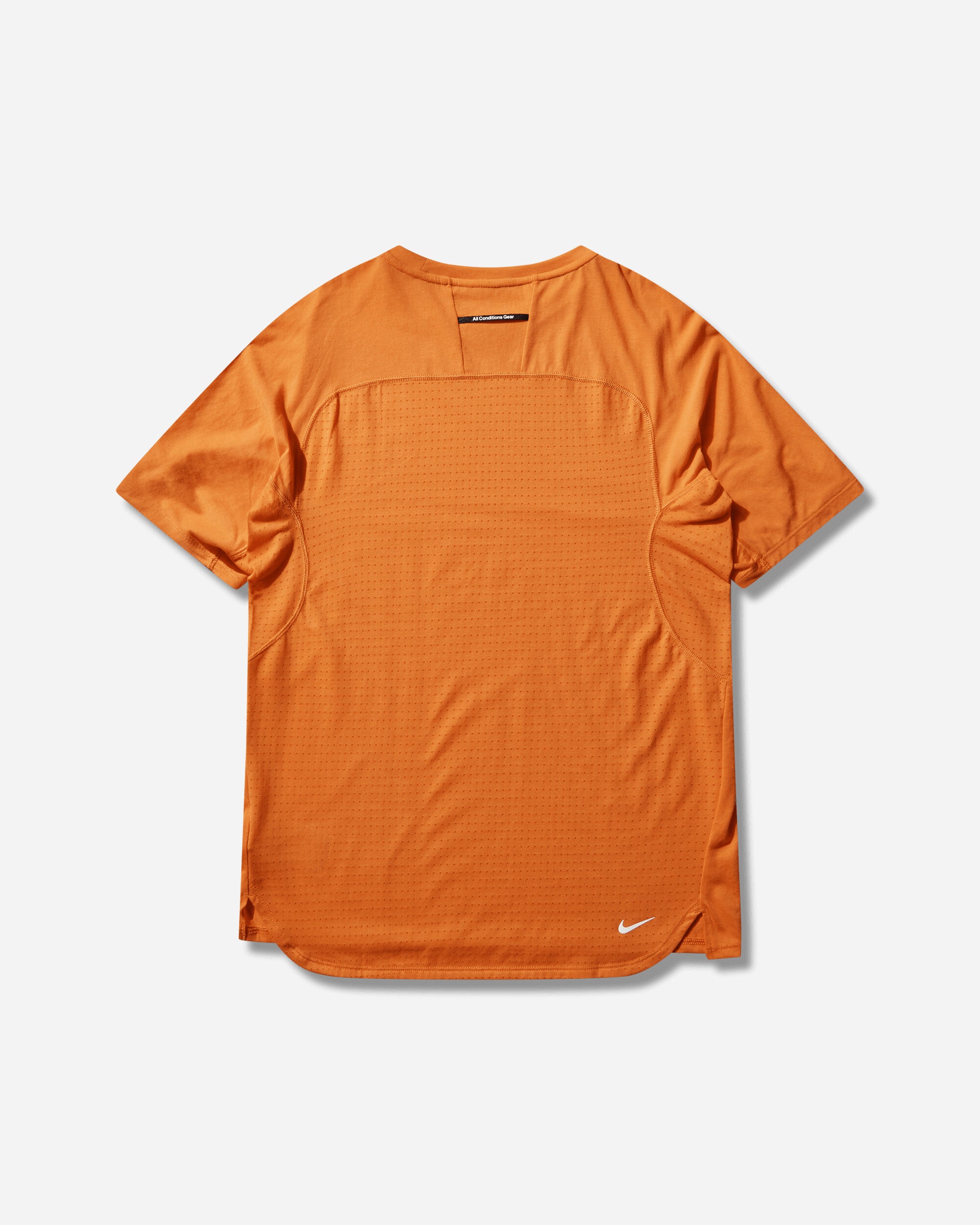 Nike Nike Acg "solar Chase" Men's Dri-Fit Adv Top Safety Orange/Safety Orange/Su T-Shirts Shortsleeve IO9677-819