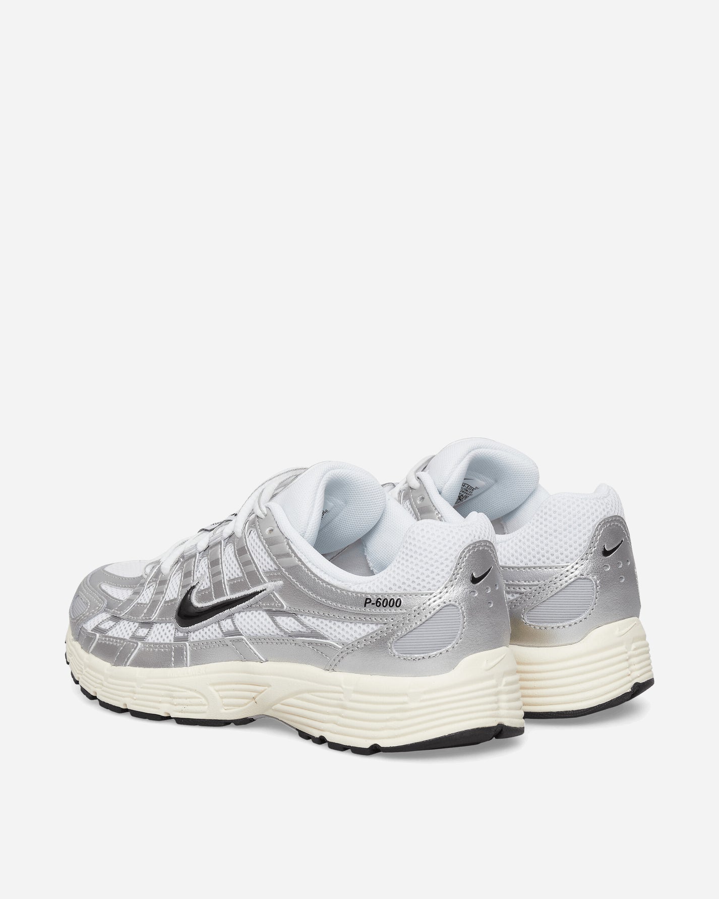 Nike Nike P-6000 Shoes White/Black-Metallic Silver-Fl Sneakers Low CD6404-105