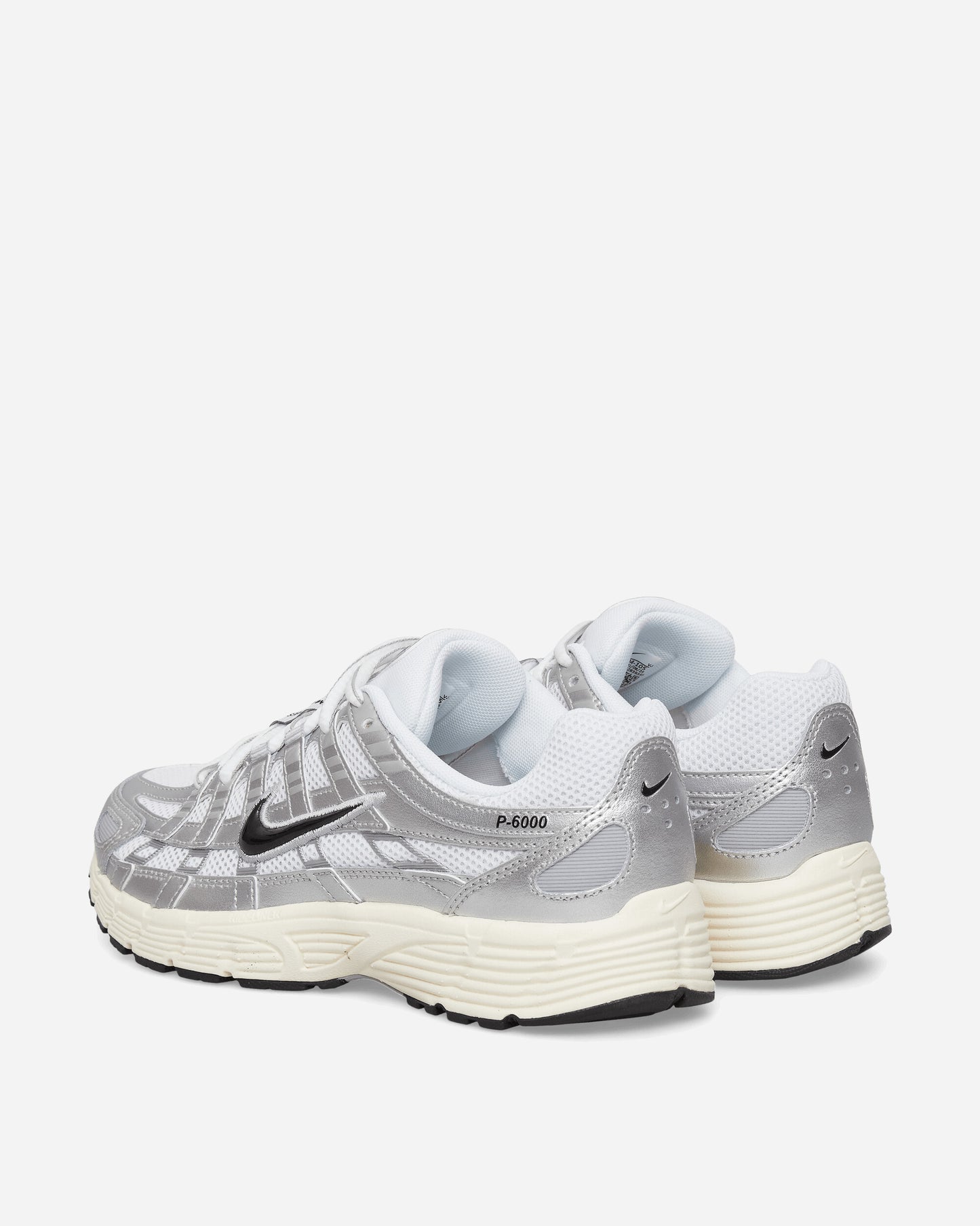 Nike Nike P-6000 Shoes White/Black-Metallic Silver-Fl Sneakers Low CD6404-105