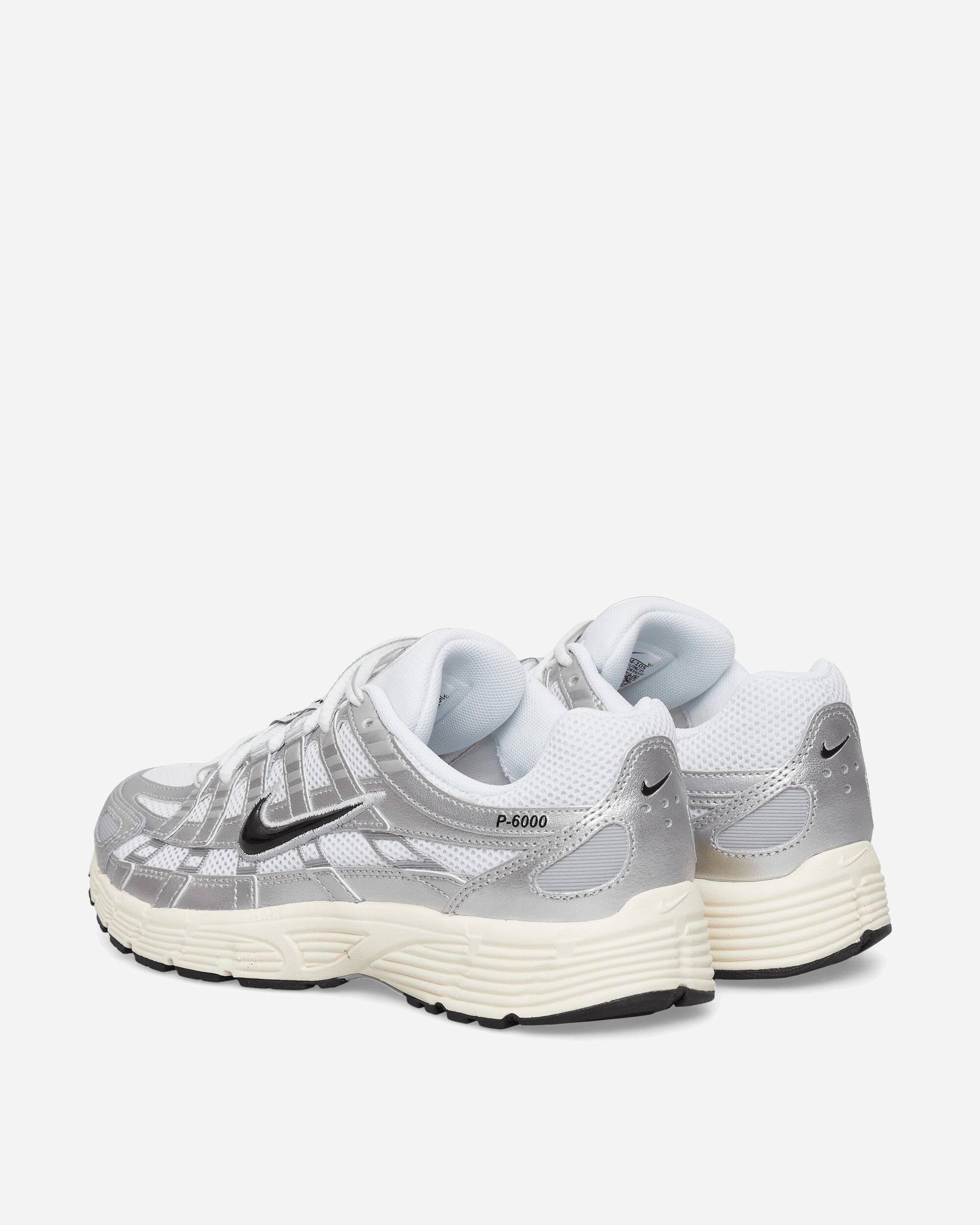 Nike Nike P-6000 Shoes White/Black-Metallic Silver-Fl Sneakers Low CD6404-105