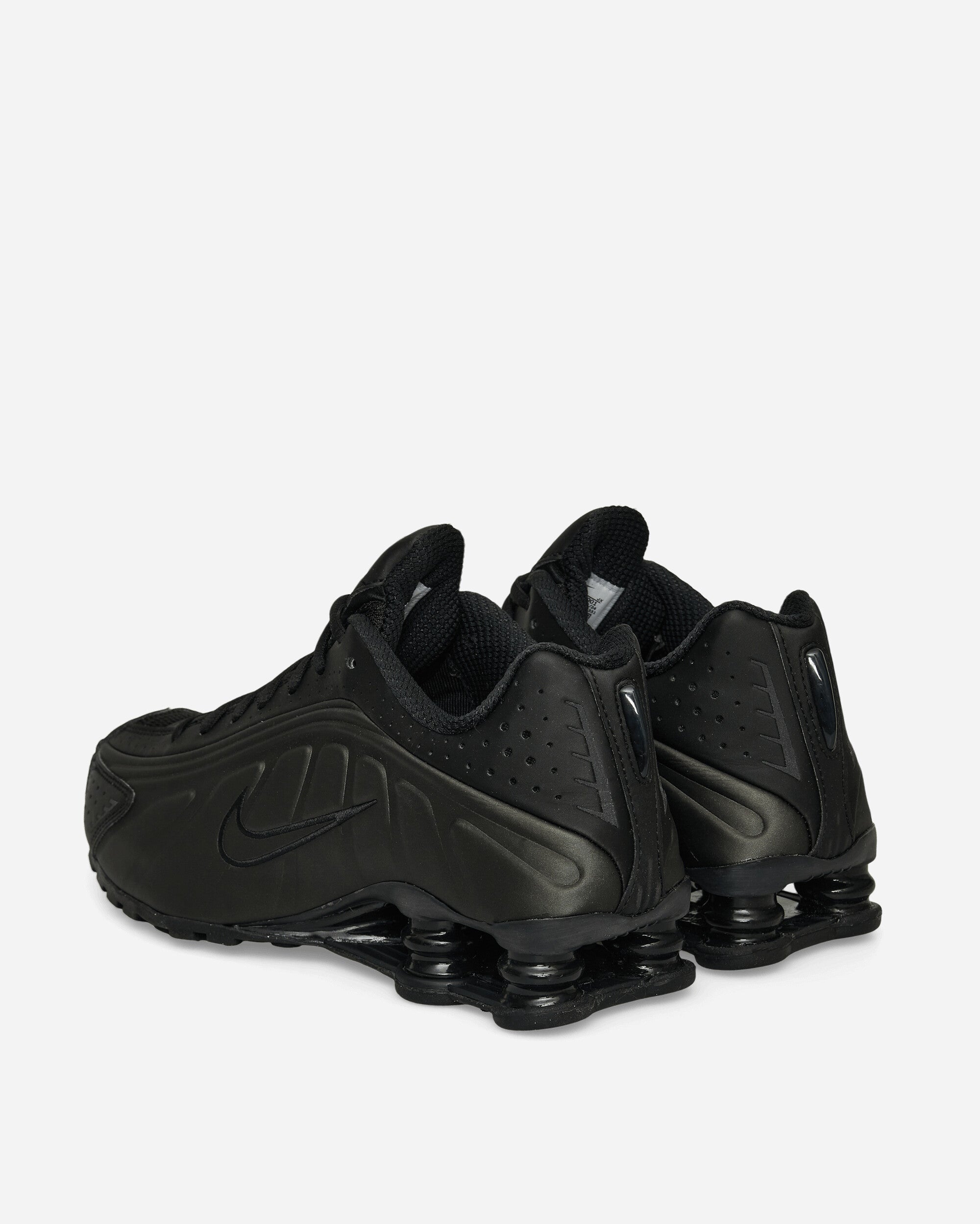 Nike Nike Shox R4 Men's Shoes Black/Black-Black-Bright Crims Sneakers Low HQ1988-001