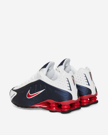 Nike Nike Shox R4 Men's Shoes Midnight Navy/Gym Red-White Sneakers Low HQ1988-400