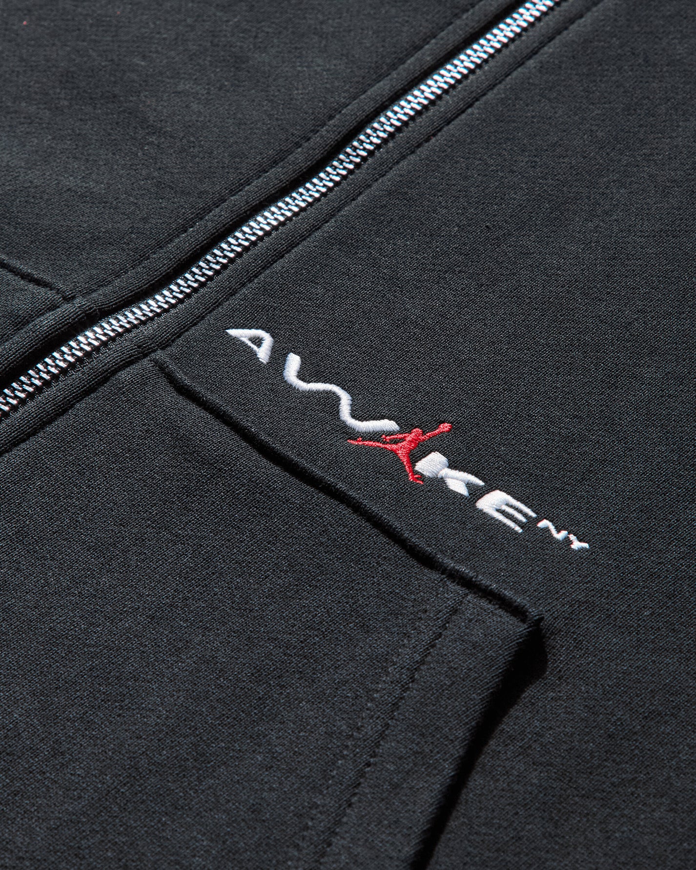 Nike Jordan M J Awny Fz Flc Hoodie Black/University Red T-Shirts Longsleeve IB7288-010