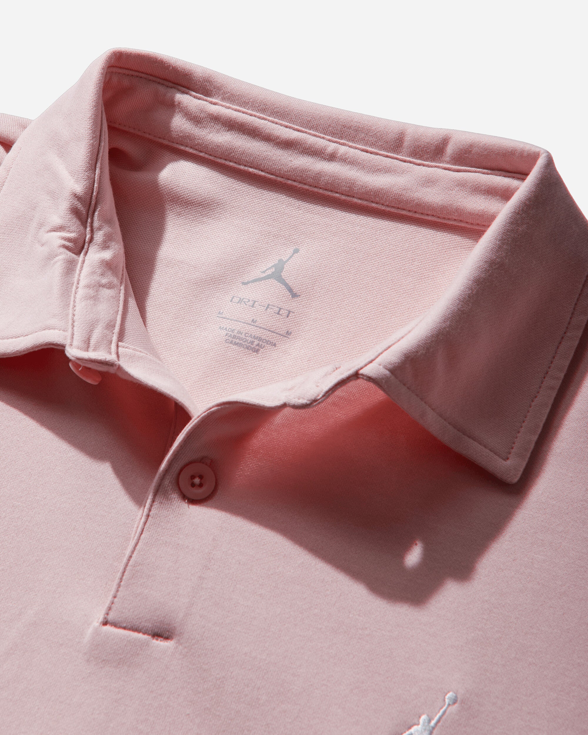 Nike Jordan Jordan Sport Men's Dri-Fit Gol Med Soft Pink/White T-Shirts Polo HQ8688-690