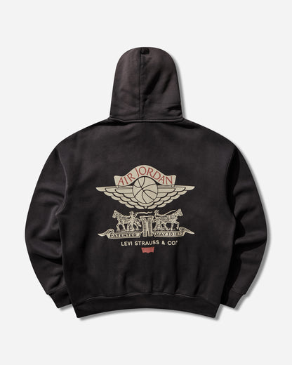 Nike Jordan M J Levis Hoodie Black/Pale Ivory/Gym Red Sweatshirts Zip-Ups IM6734-010