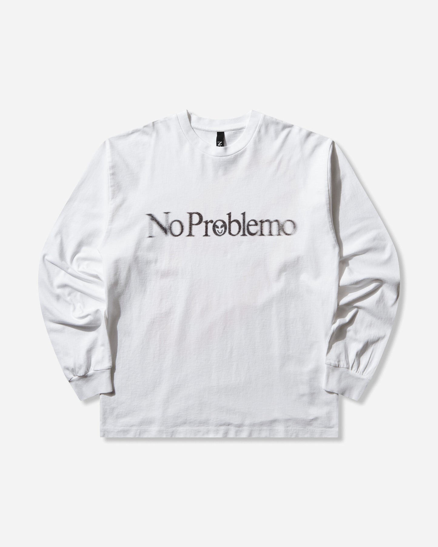No Problemo Smile Away Ls Tee White T-Shirts Longsleeve NP6002305 WHITE