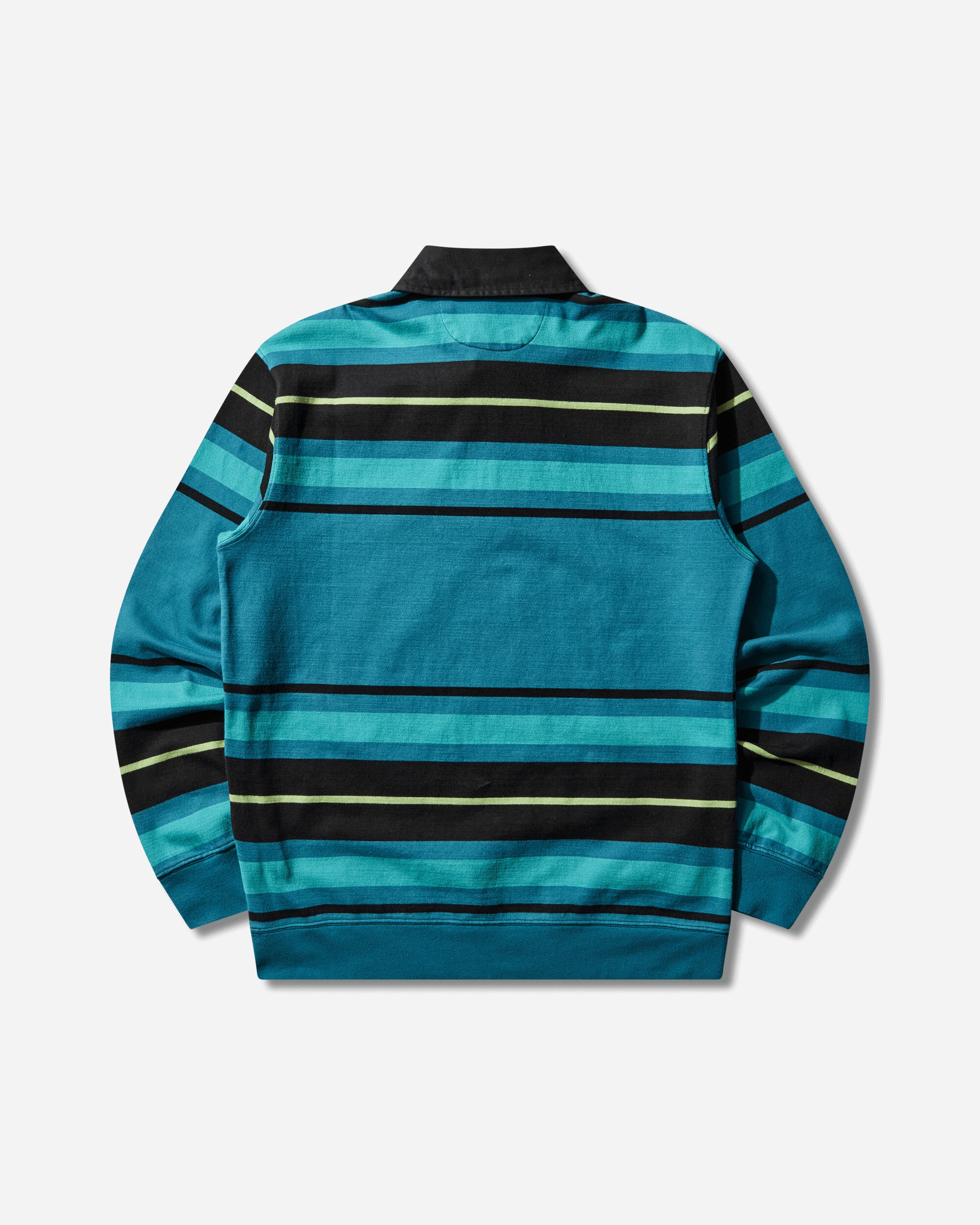 No Problemo Striped Ls Rugby Shirt Aqua T-Shirts Longsleeve NP4021405 AQUA