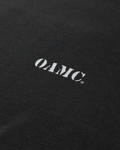 OAMC Loose Fit Tee With Printed Patch Black T-Shirts Shortsleeve OA5SMH01APJE501999 999