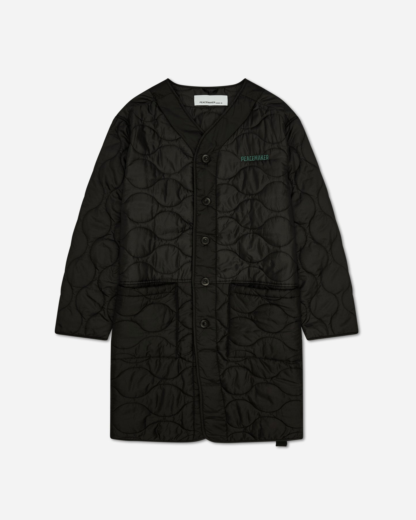 OAMC Peacemaker Long Liner Black Coats and Jackets Bomber Jackets PCM2OC02ANY00199 99