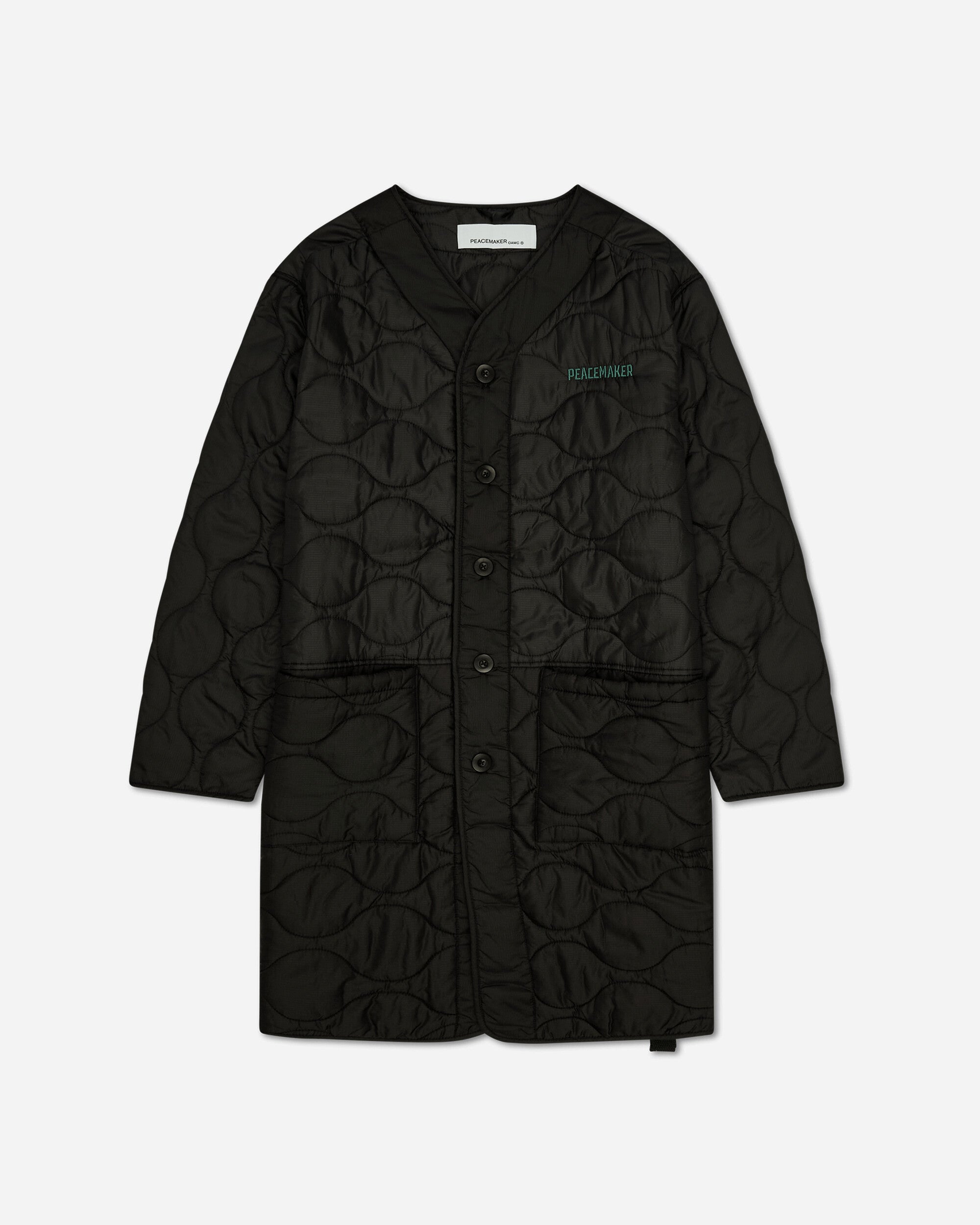 OAMC Peacemaker Long Liner Black Coats and Jackets Bomber Jackets PCM2OC02ANY00199 99