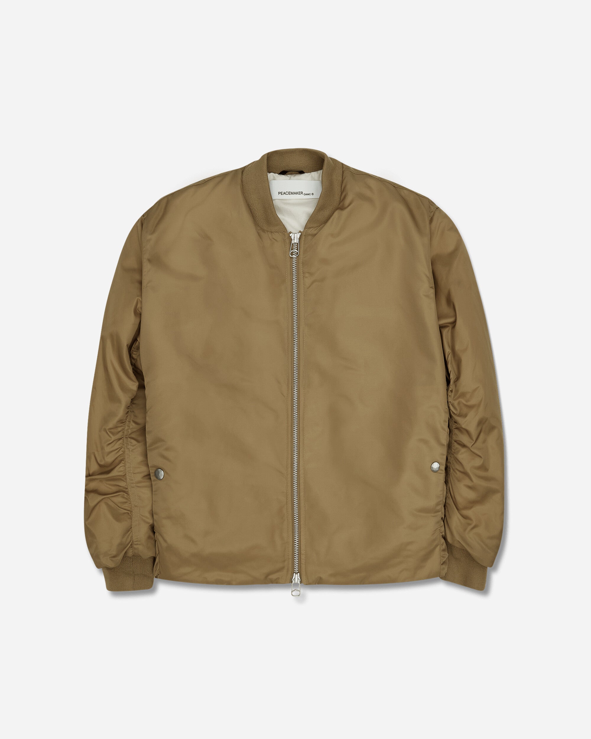 OAMC Peacemaker Minimal Bomber Beige Coats and Jackets Bomber Jackets PCM2OB02ANY00206 06