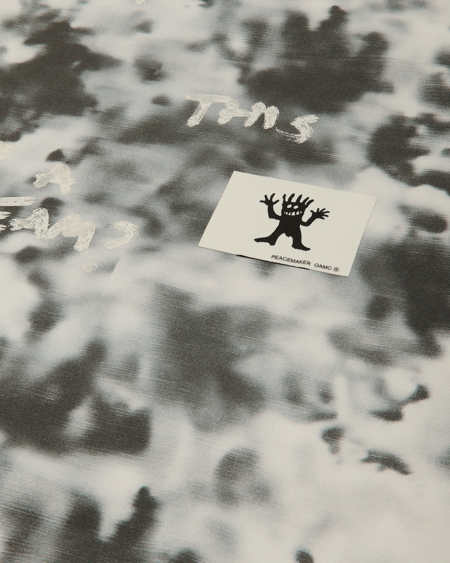 OAMC Peacemaker Loose Fit Crewneck Camo Print Black Camo Sweatshirts Crewneck PCM2ON01FFT00399 99