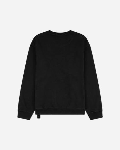 OAMC Peacemaker Loose Fit Crewneck Smile Print Black Sweatshirts Crewneck PCM2ON01QFT00299 99